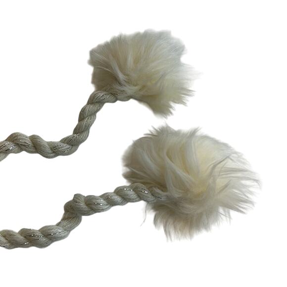 Eugenia Kim Ivory Sparkle Ear Flap Beanie w/ Pom-Pom, “Kayla”, NWT!! - Picture 4 of 4